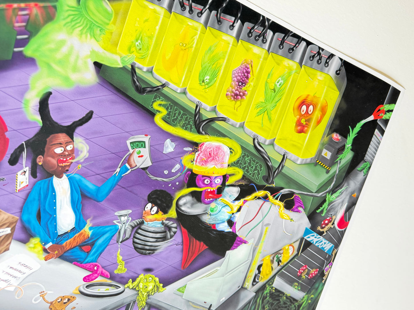 Trippy 420 Terps Psychedelic Laboratory art print