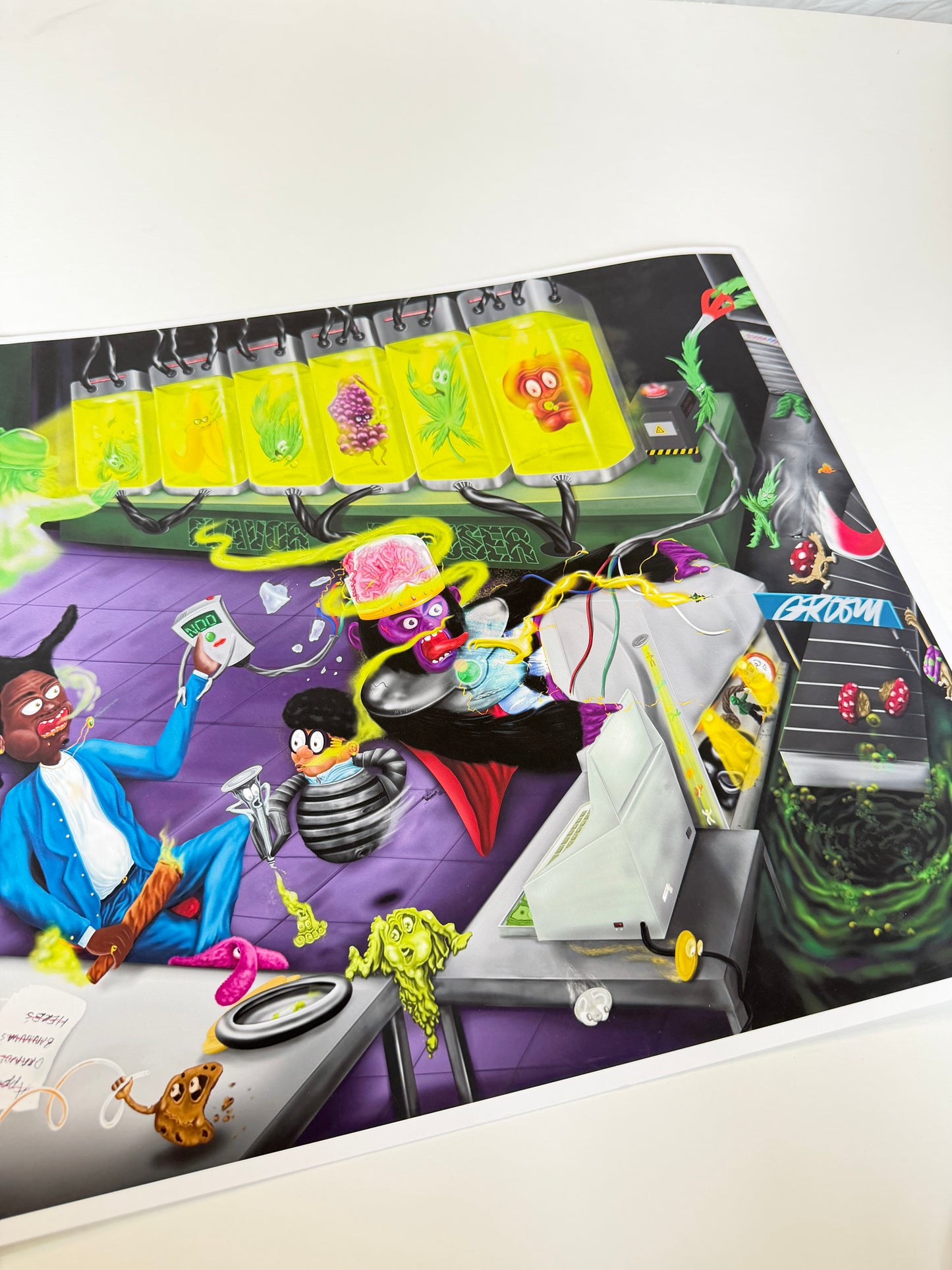 Trippy 420 Terps Psychedelic Laboratory art print