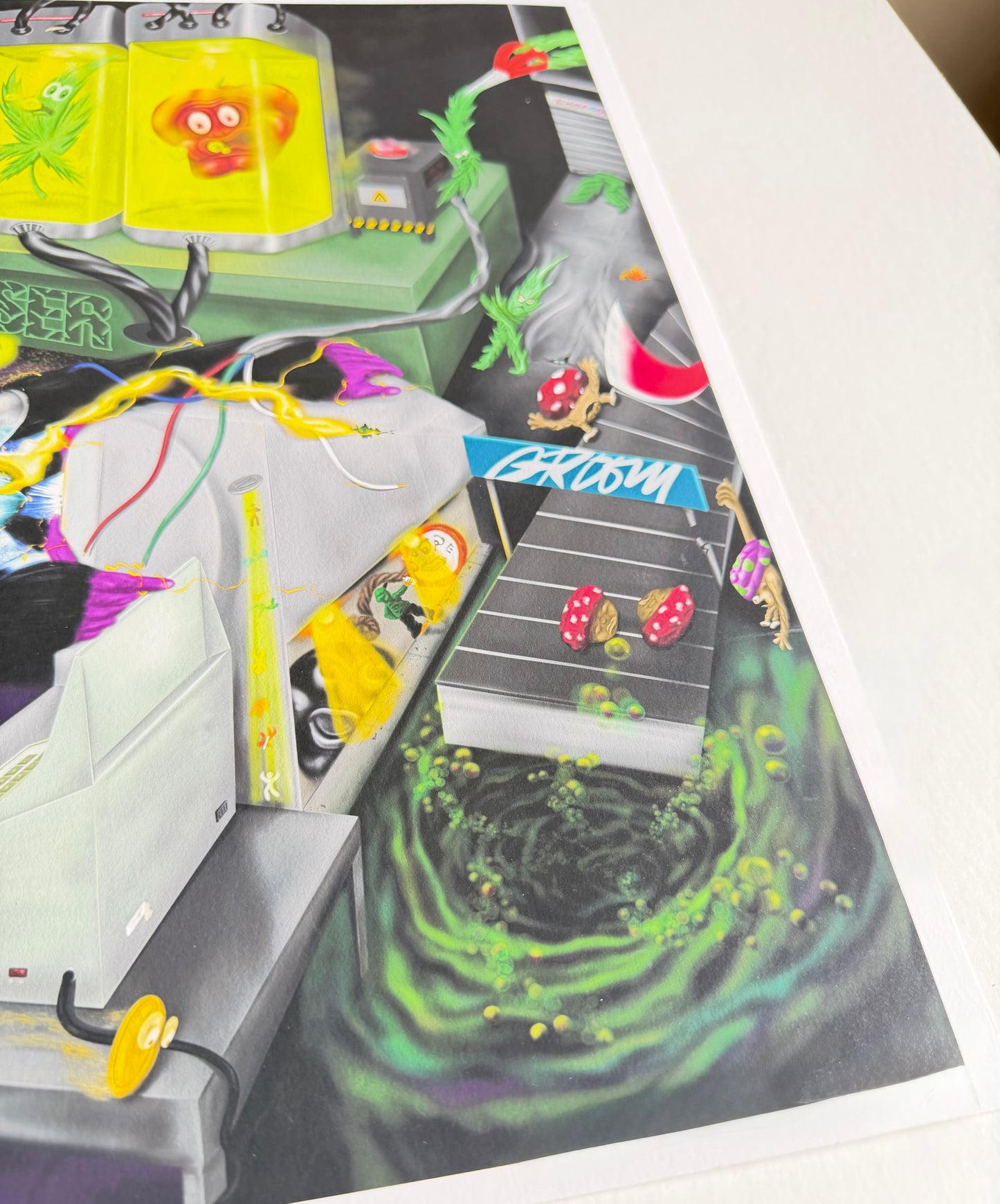 Trippy 420 Terps Psychedelic Laboratory art print