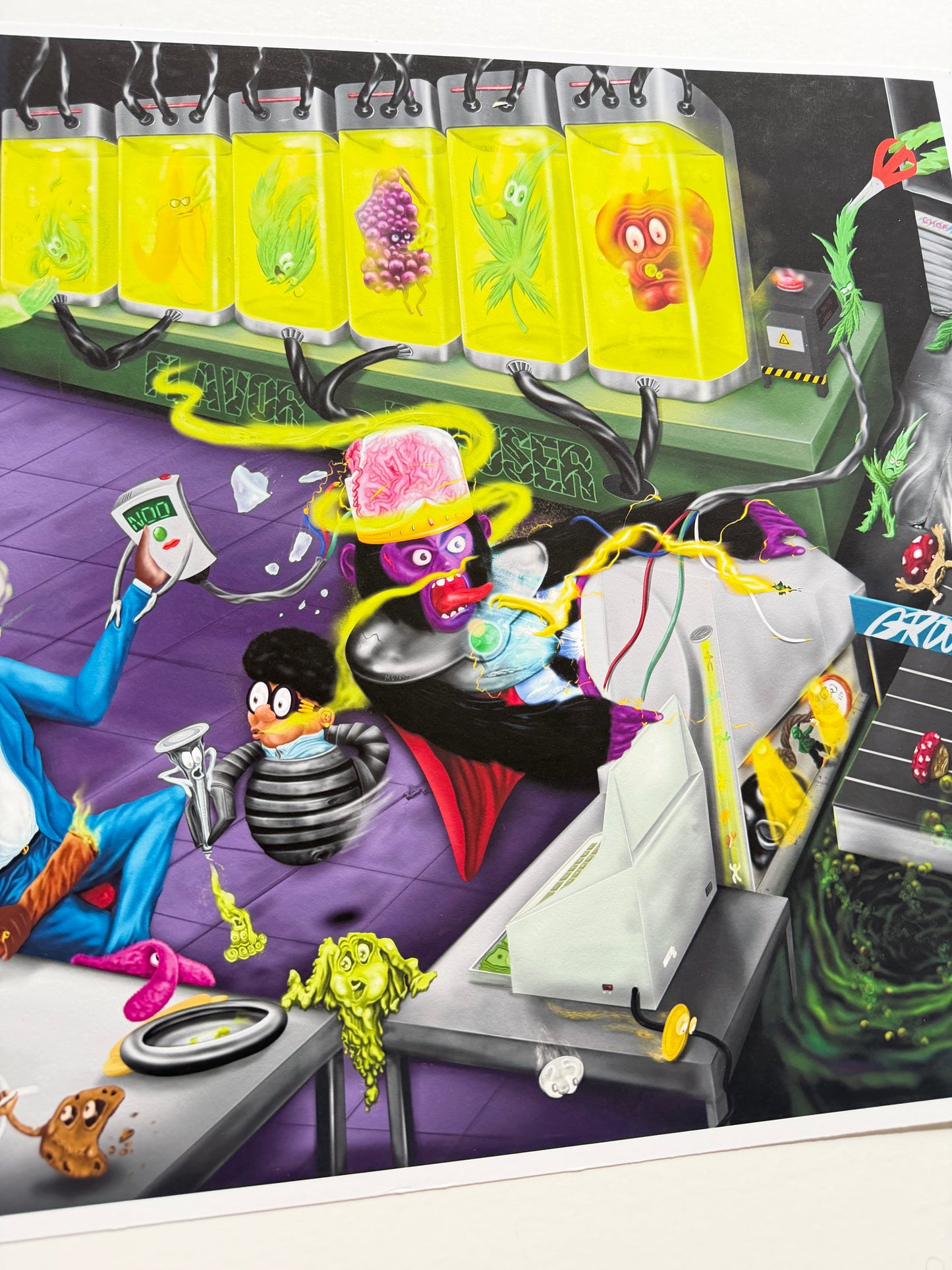 Trippy 420 Terps Psychedelic Laboratory art print